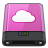 Pink iDisk W Icon 48x48 png